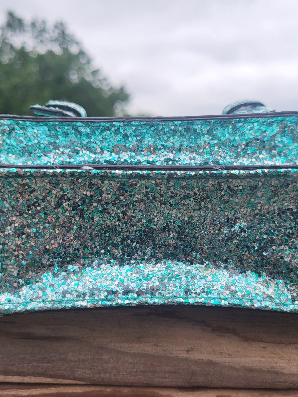 Kate Spade Glitter Turqouise Scout Satchel/Shoulder Bag - Picture 7 of 7